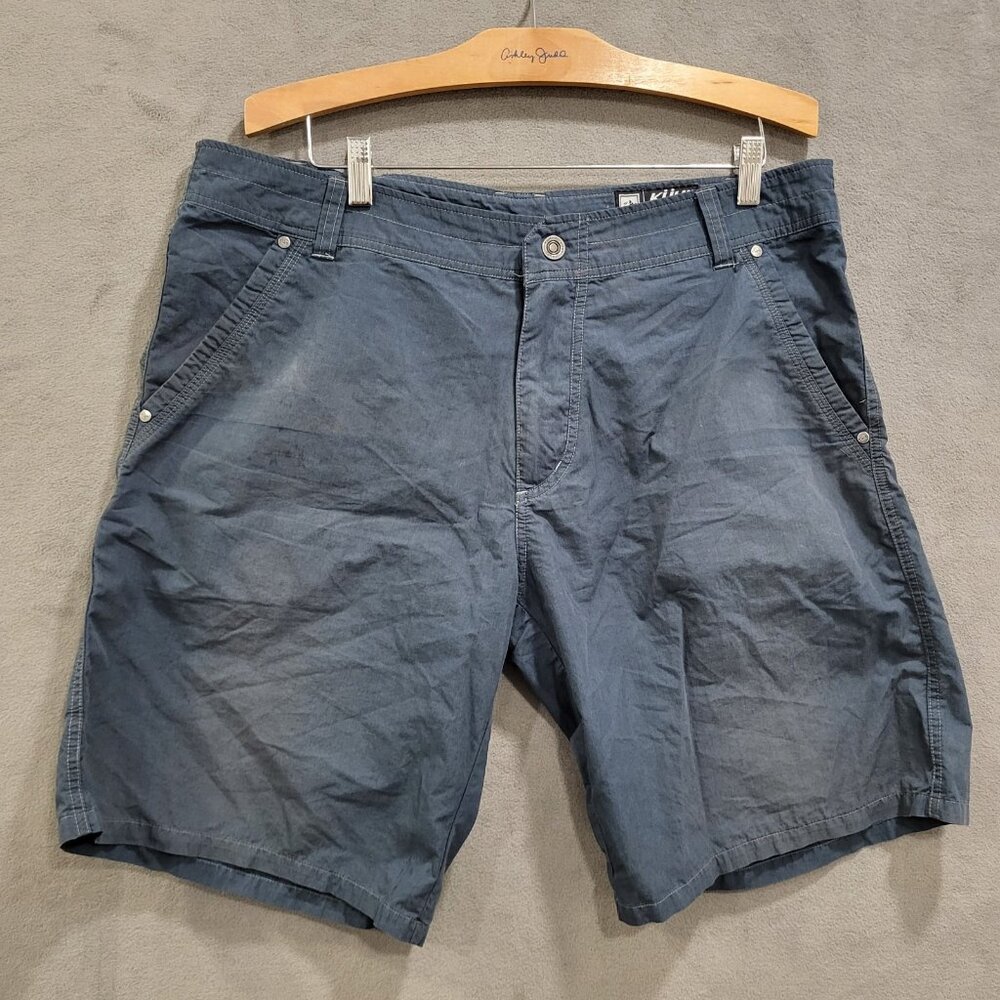Kuhl Shorts Men's Size‎ 38 Blue Hiking Camping Outdoors Leisure